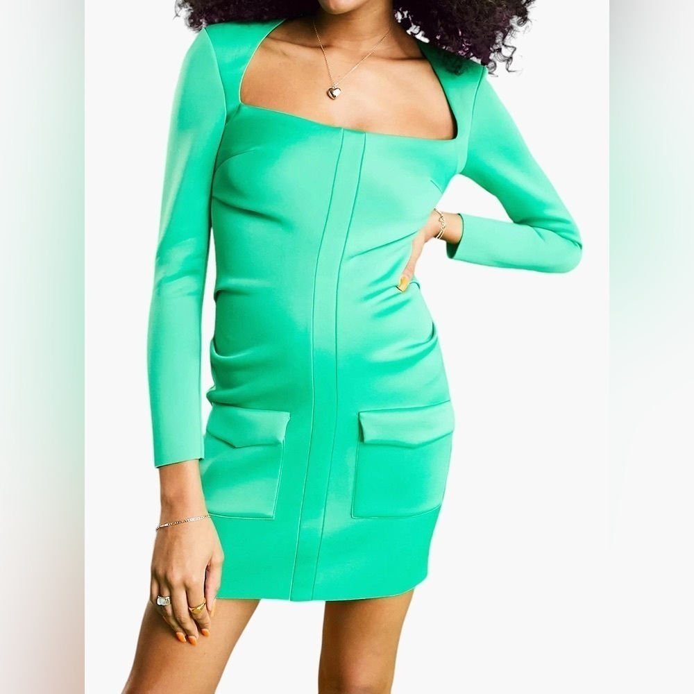 ASOS Green Mini Dress - Picture 6 of 10